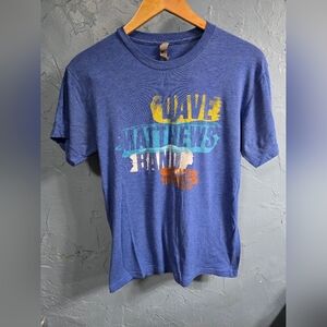 Dave Matthews Band Sunner Tour 2013  Blue Graphic Short Sleeve Tee Sz S